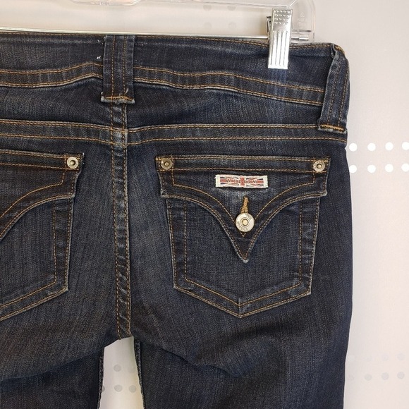 Hudson Cropped Signature Bootcut Dark Wash Jeans SZ 26/SZ 2/4 - Picture 5 of 9